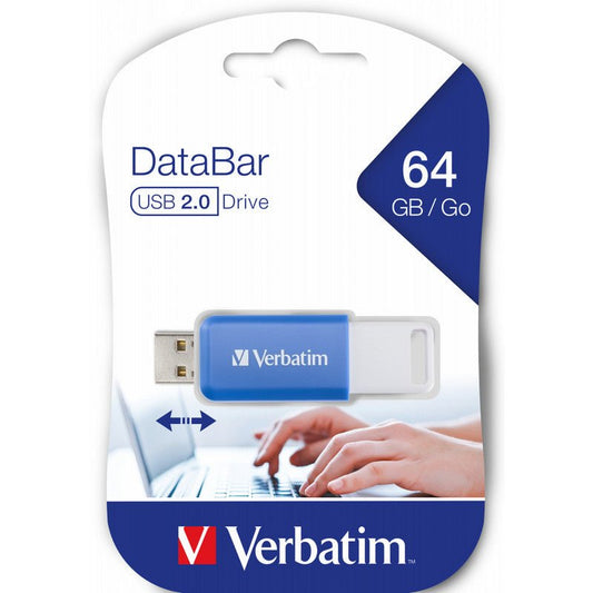 Verbatim DataBar - USB 2.0 - 64GB - Blue - trend - shop.deals