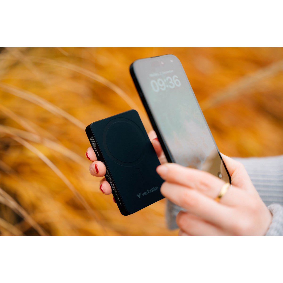 Verbatim Essential Power Bank - 10.000 mAh - magnetisch - wireless - schwarz - trend - shop.deals