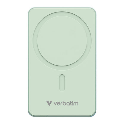 Verbatim Essential Power Bank - 5.000 mAh - magnetisch - wireless - grün - trend - shop.deals