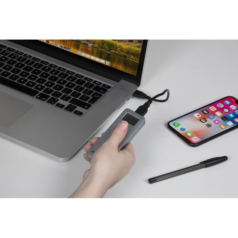 Verbatim - Fingerprint Secure SSD - USB 3.2 Gen. 1 - USB - C - 2,5" - 1TB - trend - shop.deals