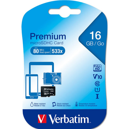 Verbatim micro SDHC Karte - 16GB - Class 10 - UHS - I - trend - shop.deals