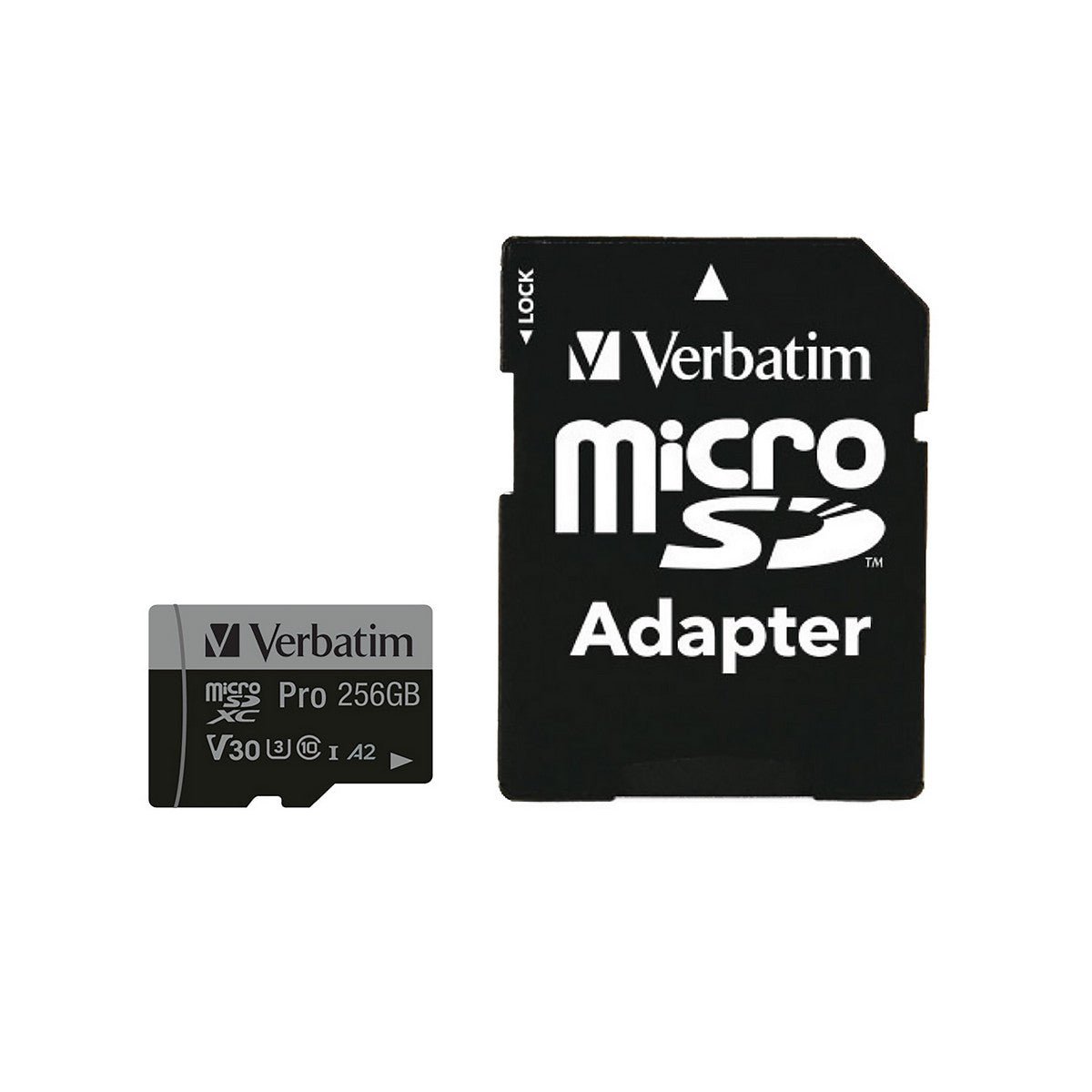 Verbatim micro SDXC Karte Pro - 256GB - Class 10 - UHS - I incl. Adapter - trend - shop.deals