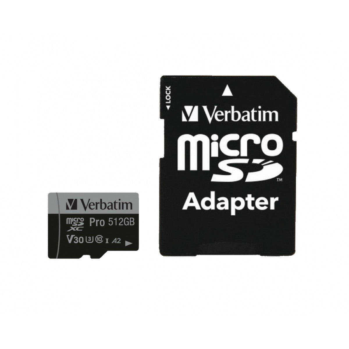 Verbatim micro SDXC Karte Pro - 512GB - Class 10 - UHS - I incl. Adapter - trend - shop.deals