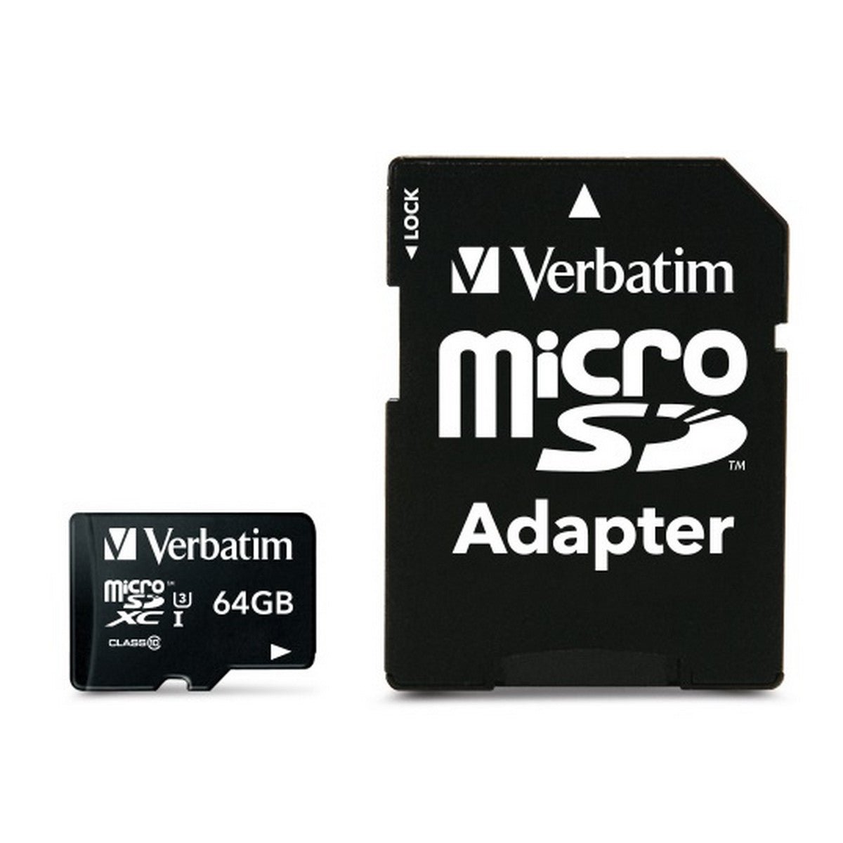 Verbatim micro SDXC Karte Pro - 64GB - Class 10 - UHS - I incl. Adapter - trend - shop.deals