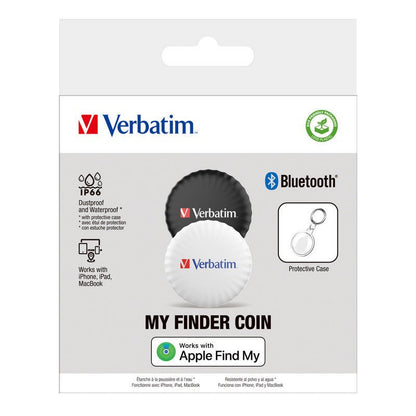 Verbatim My Finder Coin - Bluetooth Item Finder - 2er Pack - schwarz / weiss - trend - shop.deals