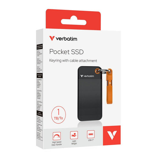 Verbatim - Pocket SSD - USB 3.2 Gen. 2 - USB - C - 1TB - trend - shop.deals