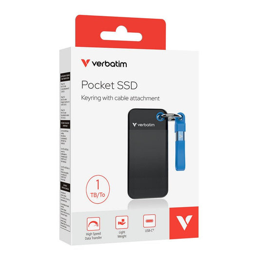 Verbatim - Pocket SSD - USB 3.2 Gen. 2 - USB - C - 1TB - trend - shop.deals