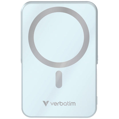 Verbatim Power Bank - 10.000 mAh - magnetisch - wireless - blau - trend - shop.deals