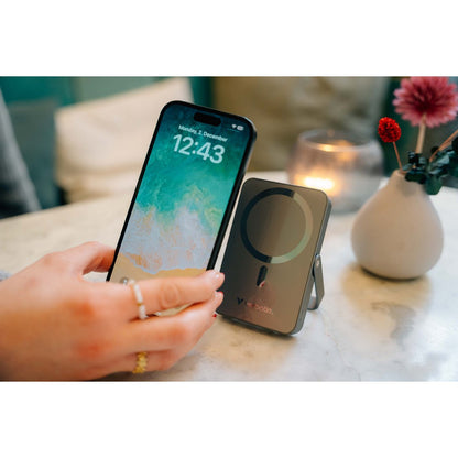 Verbatim Power Bank - 10.000 mAh - magnetisch - wireless - grau - trend - shop.deals