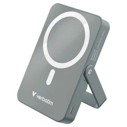 Verbatim Power Bank - 10.000 mAh - magnetisch - wireless - grau - trend - shop.deals