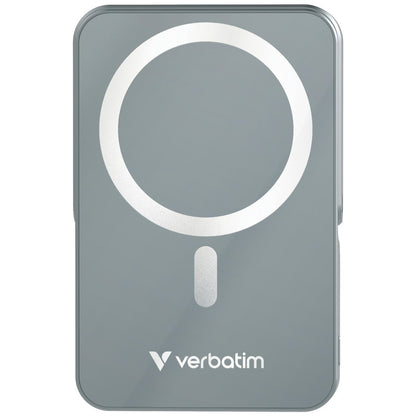 Verbatim Power Bank - 10.000 mAh - magnetisch - wireless - grau - trend - shop.deals