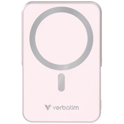 Verbatim Power Bank - 10.000 mAh - magnetisch - wireless - pink - trend - shop.deals