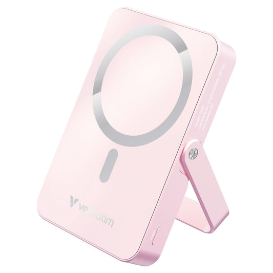 Verbatim Power Bank - 10.000 mAh - magnetisch - wireless - pink - trend - shop.deals
