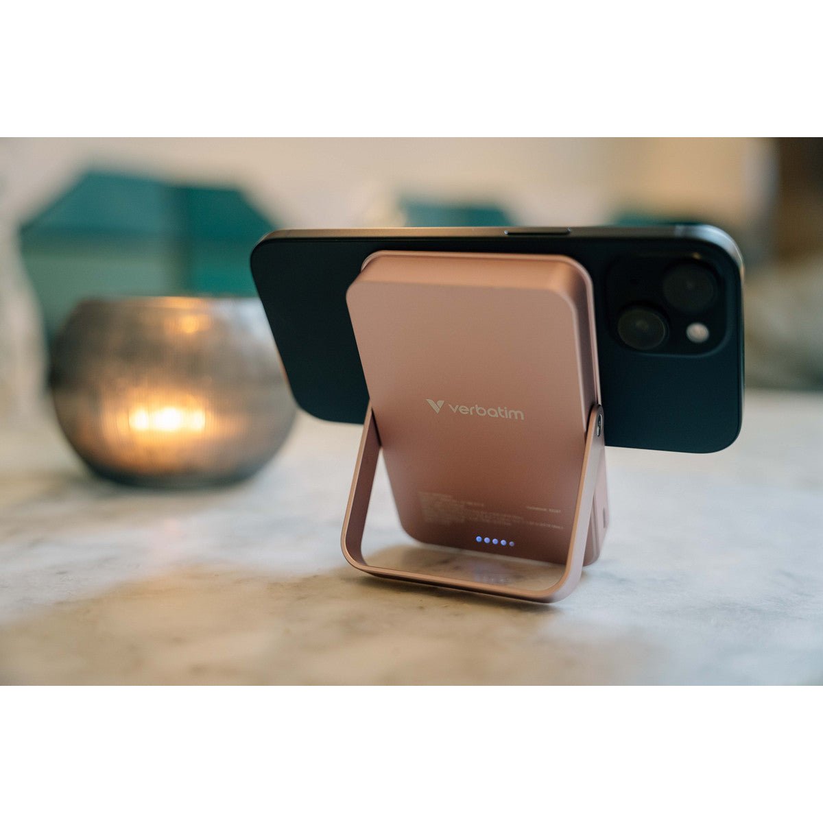 Verbatim Power Bank - 10.000 mAh - magnetisch - wireless - pink - trend - shop.deals