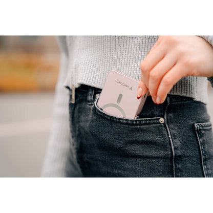 Verbatim Power Bank - 10.000 mAh - magnetisch - wireless - pink - trend - shop.deals