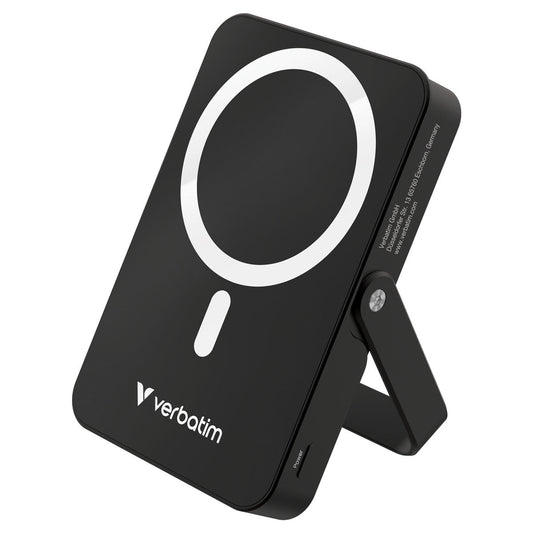 Verbatim Power Bank - 10.000 mAh - magnetisch - wireless - schwarz - trend - shop.deals