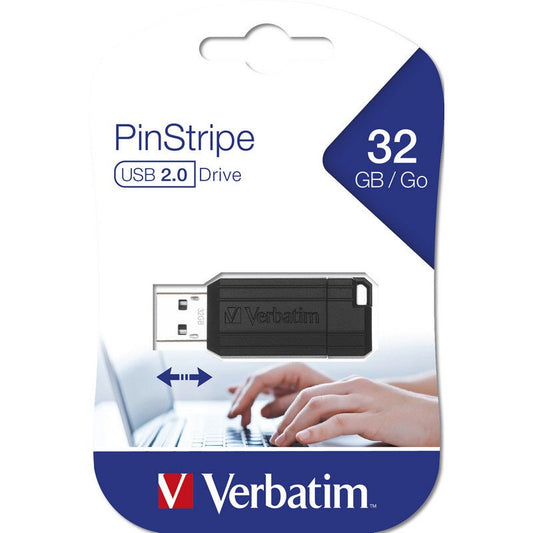 Verbatim Store n Go - 32GB - Pinstripe - USB 2.0 - black - trend - shop.deals