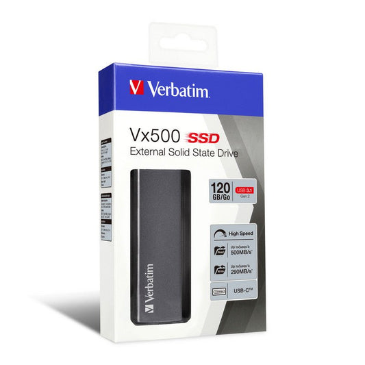Verbatim - Store n Go SSD Vx500 - USB 3.1 Gen. 2 - USB - C - 120GB - trend - shop.deals