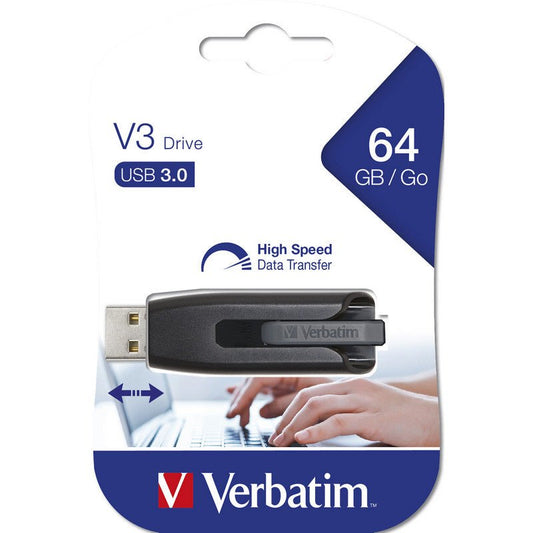 Verbatim Store n Go V3 - 64GB - USB 3.0 - grey - trend - shop.deals