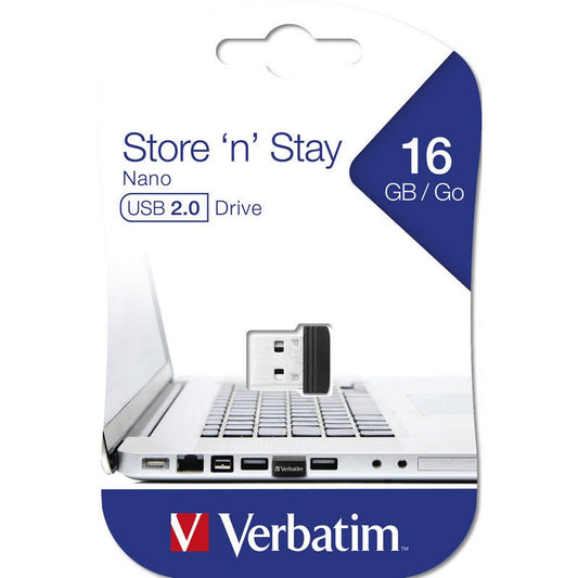Verbatim Store n Stay - Nano - 16GB - USB 2.0 - trend - shop.deals