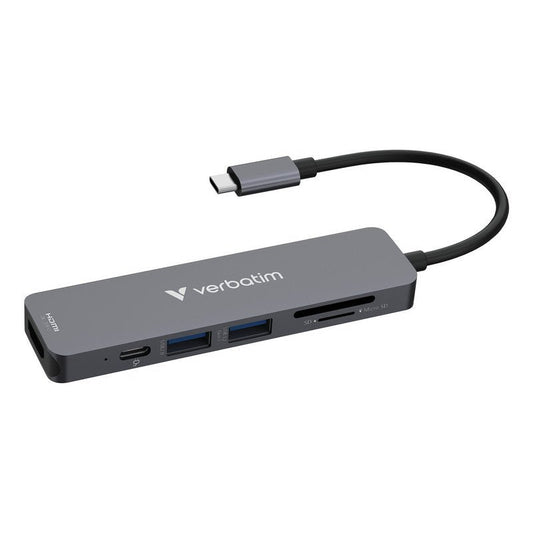 Verbatim USB - C Essentials Multi - Port Hub 6 Port / Card Reader - 32156 - trend - shop.deals