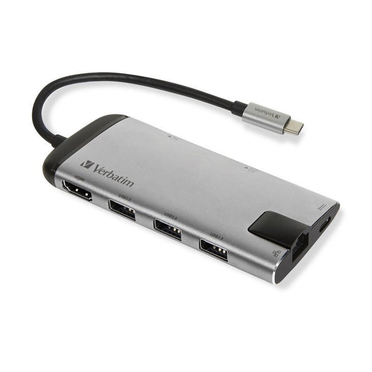 Verbatim USB - C Multiport Hub USB 3.0 / HDMI / Ethernet / SD / microSD - 49142 - trend - shop.deals