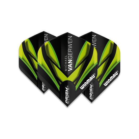 Winmau Flight - Set Prism Alpha MvG Extra Thick 6915 - 145 schw.grün - trend - shop.deals